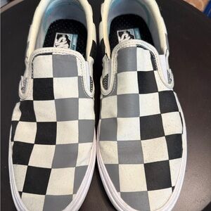Black and Grey Slip-on Vans
